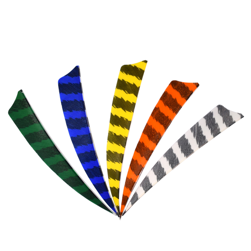 Nika Archery 172101 4inch Stripe Feather Feather cho Bắn cung Carbon Mũi tênngoài trời