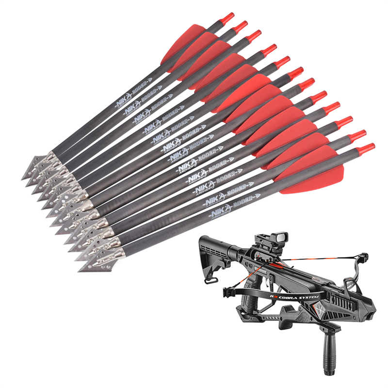 Nika Bắn cung 114521-04 ID6.2mm Crossbow Crossbow Bolts Blade Blade Broadheads Hệ thống Cobra Adder/R9/RX Bắn cung săn bắn