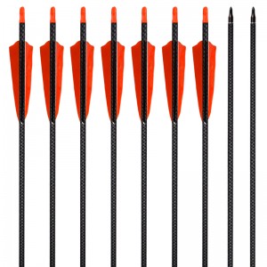 Elongngoài trời 110245 ID6.2mm SP500 3K carbon Mũi tên với Bắn cung lông vũ bằng cách sử dụng