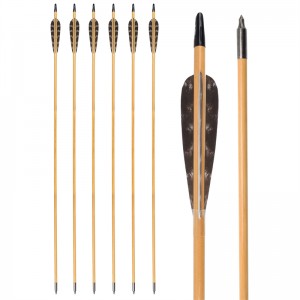 Elongngoài trời 117025-01 OD8mm 32 inch mũi tên gỗ bắn cung truyền thống bắn cung