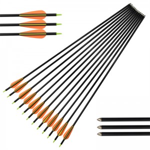 Elongngoài trời 111412 26inch ID6mm sợi thủy tinh mũi tên TPU Vanes bắn cung bắn cung bằng cách sử dụng
