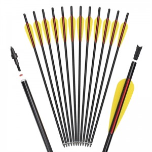 Elongngoài trời 116058-01 OD8.8mm 16inch Nhôm Bolt TPU Vanes Bắn cung Crossbow Săn sử dụng