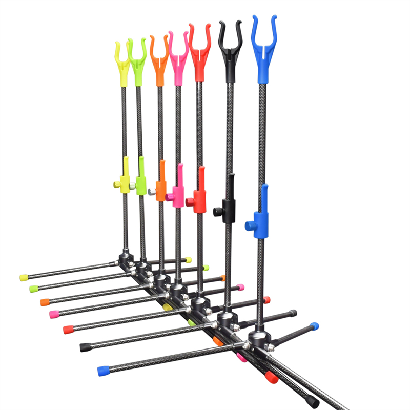 Nika Bắn cung 46ST06 3K CARBON Recurve Bow Stand chongười giữnơ Achery Recurve
