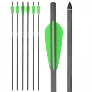 Elongngoài trời 113003-02 Airgun 26.37inch Bolt Carbon Vane Crossery Crossbow Mũi tên Bắn súng