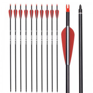 Elongngoài trời 115500-08 30 inch cuộn sợi thủy tinh mũi tên bắn cung recurve cung mục mục tiêu thực hành