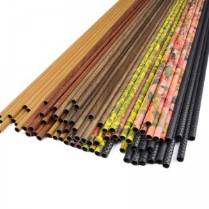 Elongarrow Tùy chỉnh gỗ đầy màu sắc Camo Kích thước khácnhau Cột xổ Bắn cung săn bắn Mũi tên Carbon Trục