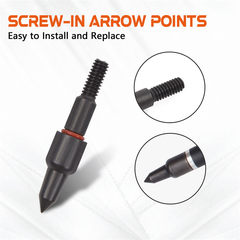 Eleongarrow 100grain Buntrain Steel Arrowheads cho 7,8mm Mũi tên