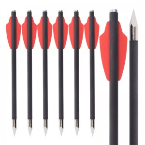 Elongarrow 119612-01 16cm mũi tên carbon với 2pcs 1.65 inch Vane đỏ